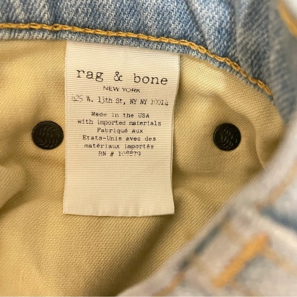 Rag & Bone The Dre Thrasher Jeans Size Womens 28 Low Rise Y2K - Picture 11 of 13
